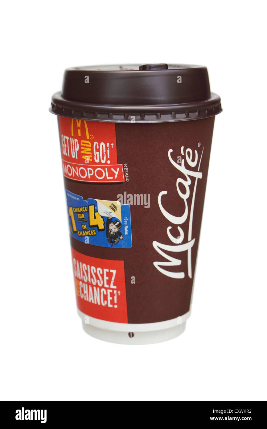 McCafe, McDonald's Coffee Cup Stock Photo