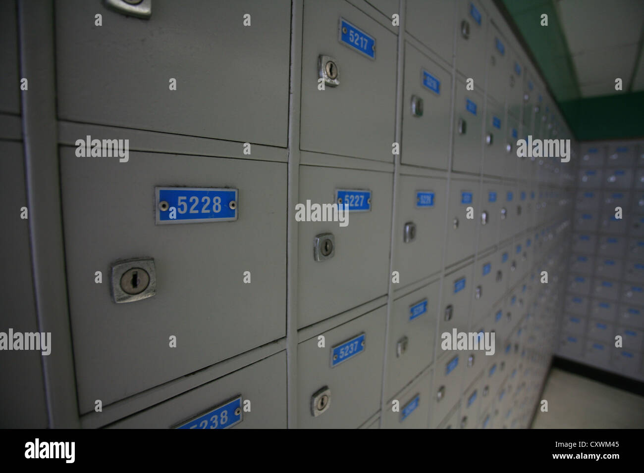 Post Office Boxes Stock Photo Alamy