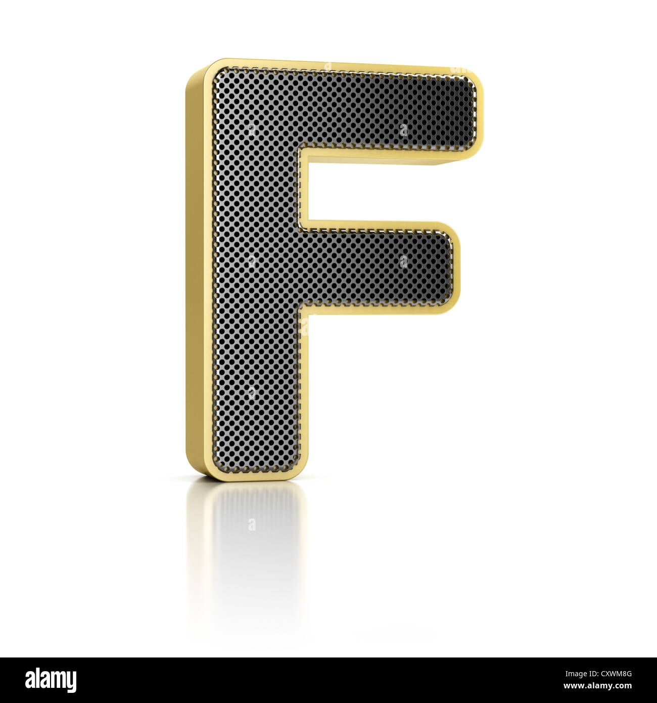 The letter F Stock Photo