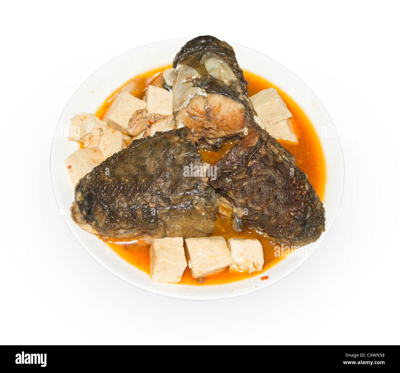 Fish stew tofu, delicious Chinese food Stock Photo - Alamy