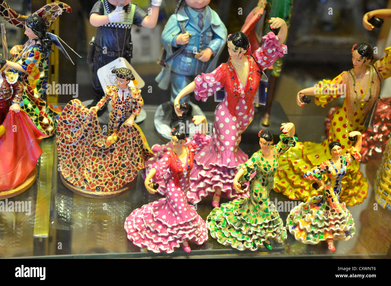 Barcelona's souvenirs made like dragon in Park Guell (Gaudí Stock Photo