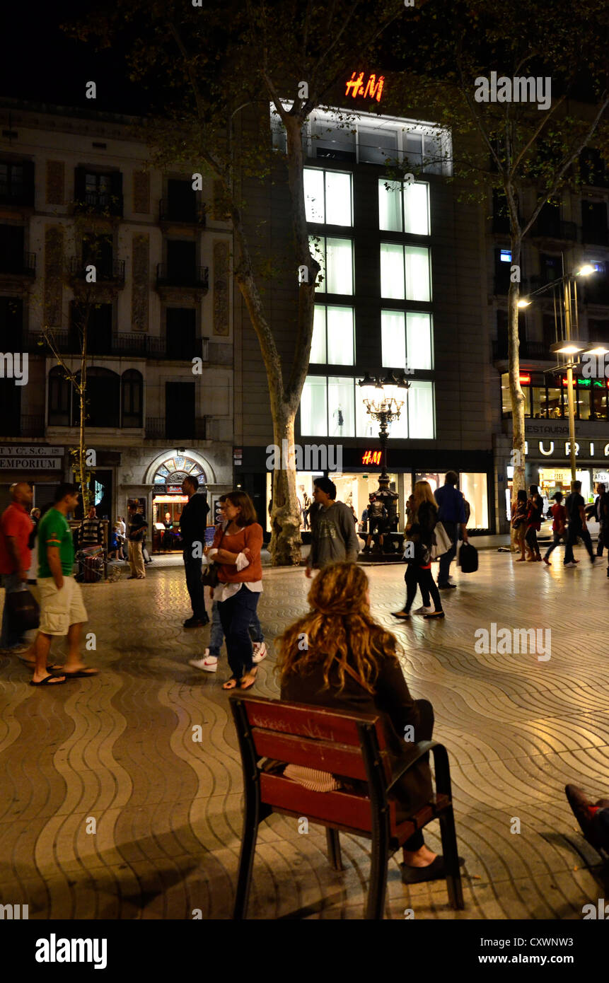 H&M shop in Ramblas - Barcelona Stock Photo - Alamy
