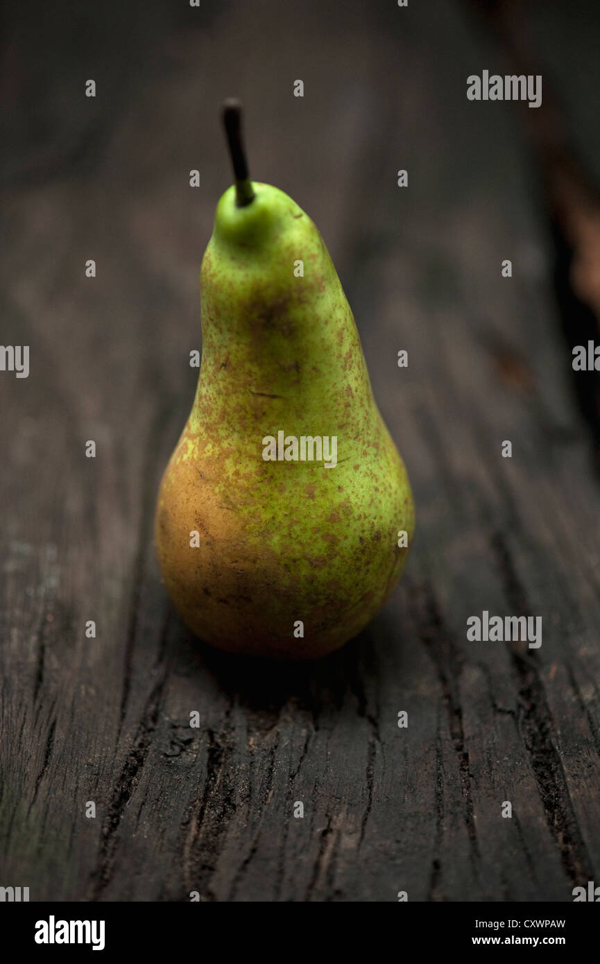 Close up of pear on table Stock Photo