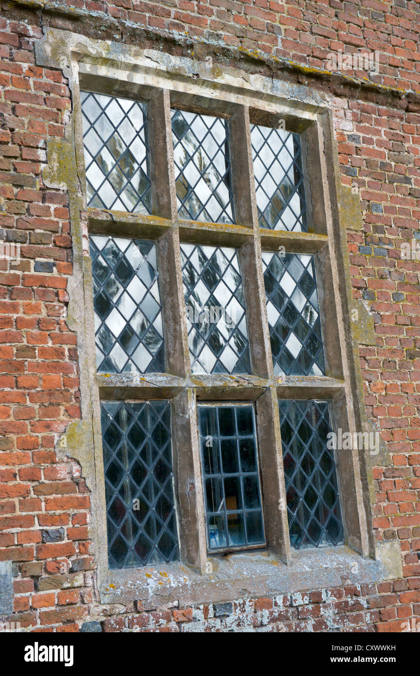 Lattice windows of Jacobean manor house in Herefordshire England UK Stock Photo