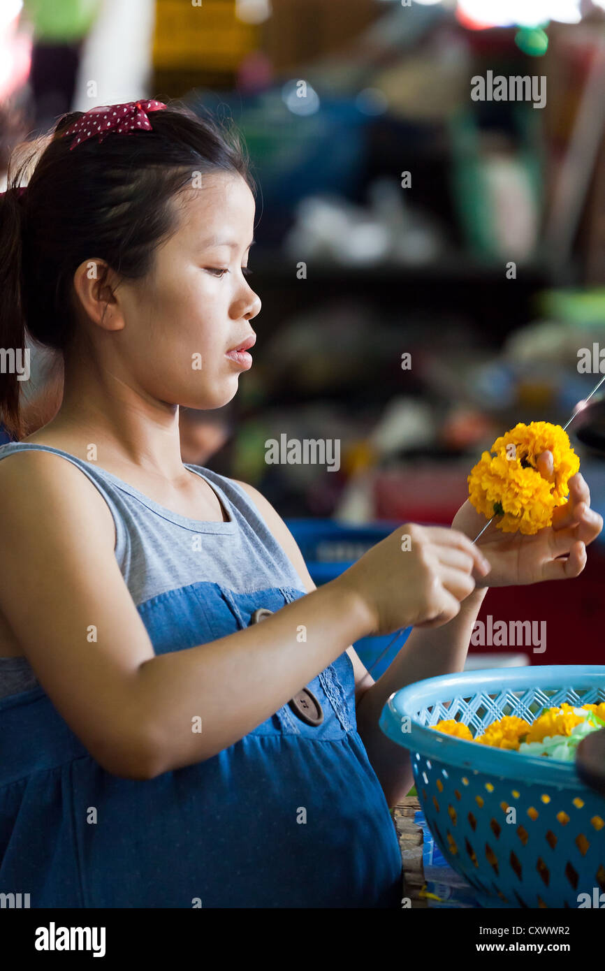 Thai Woman in the Streets of Chiang Mai, Thailand Stock Photo - Alamy