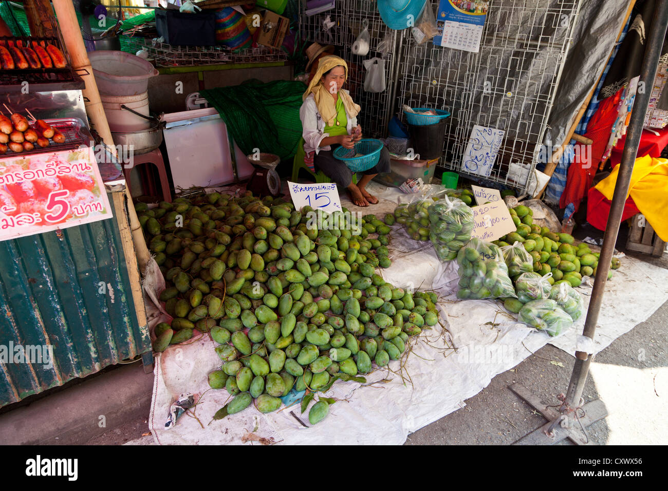 Scenery on a Market in Chiang Mai, Thailand Stock Photo - Alamy
