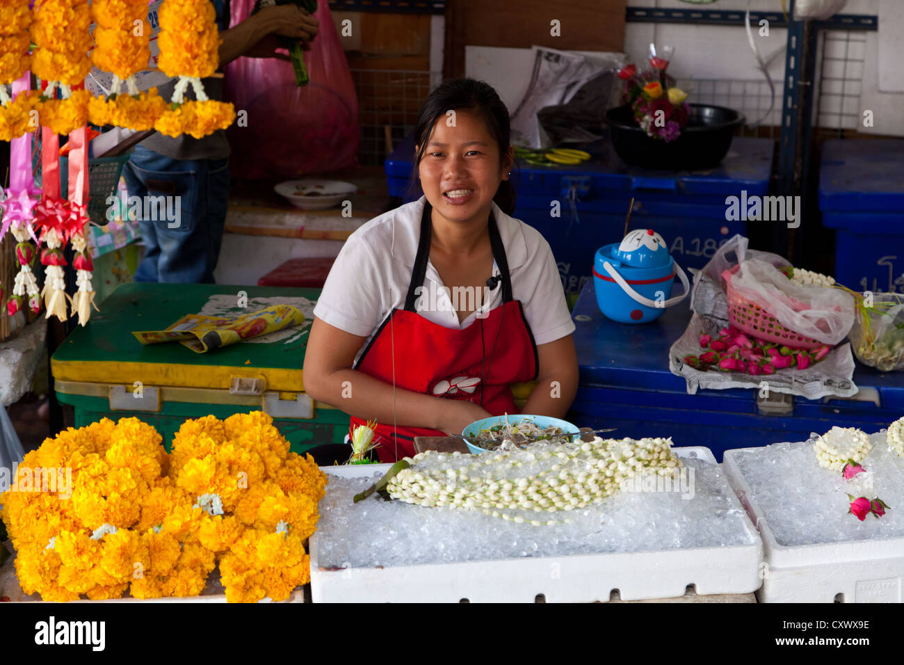 Thai Woman in the Streets of Chiang Mai, Thailand Stock Photo - Alamy
