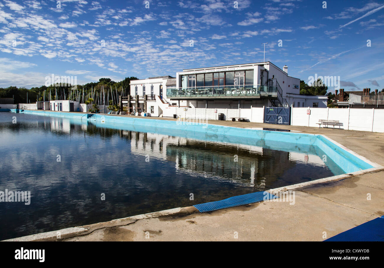 Lymington Open Air Sea Water Baths, Hampshire, England, UK. Europe
