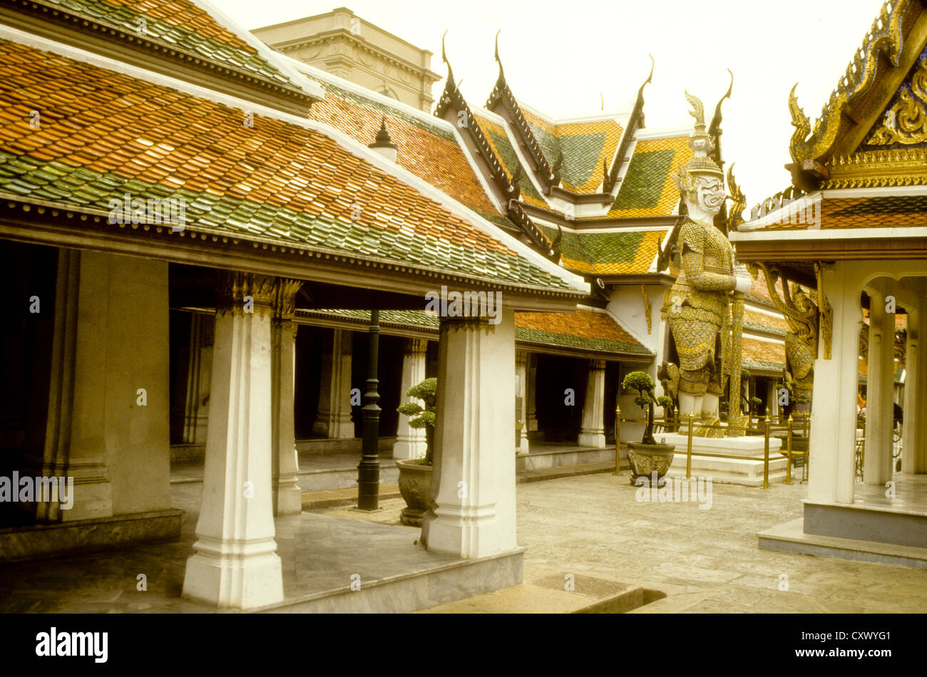 Old Bangkok July2000 (Digital Slides Conversions)The Grand Palace,Inner Buildings,Golden