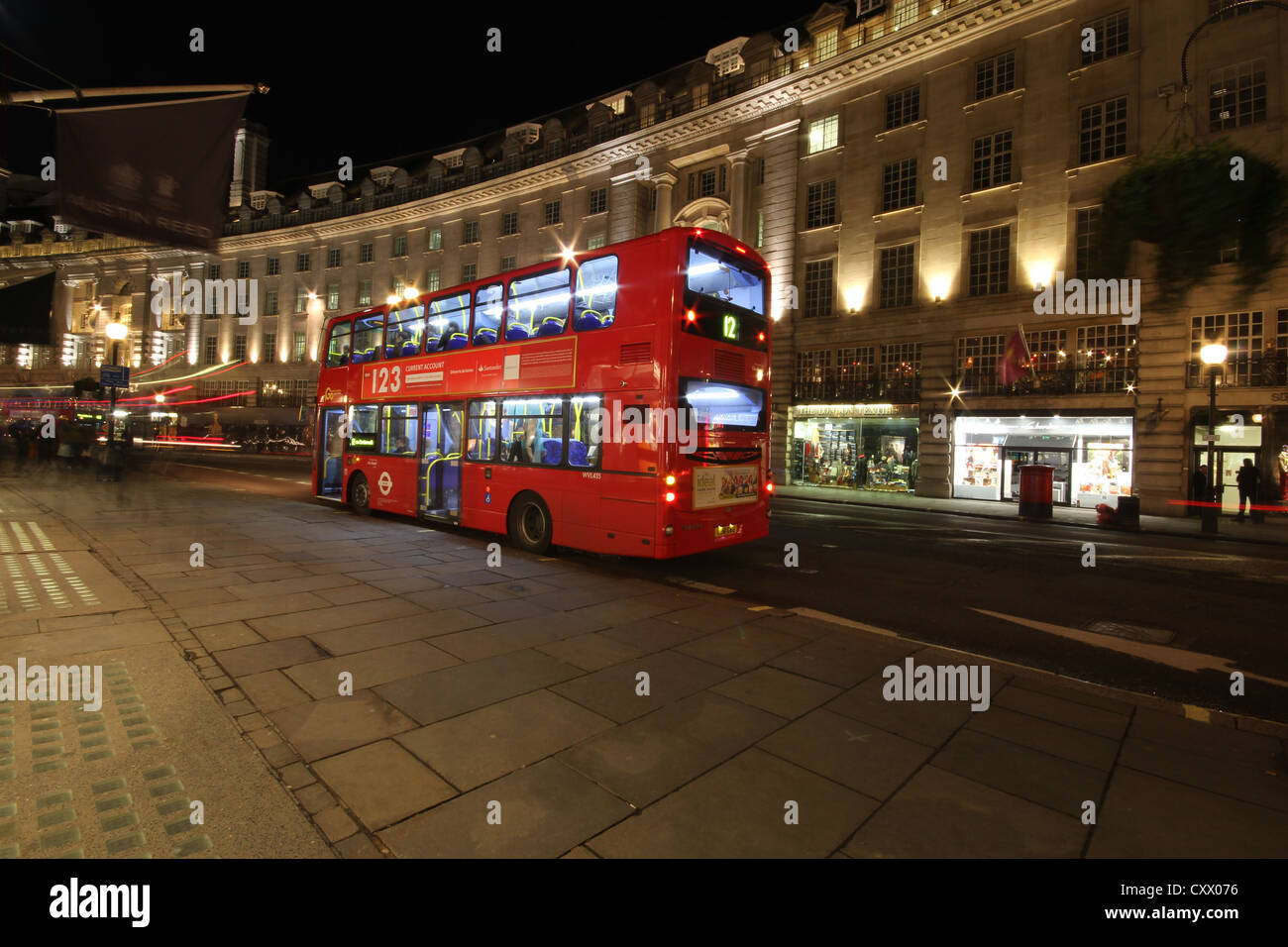 London, Londra, city, Europe, a beautiful view of Famous Regents Street Stock Photo