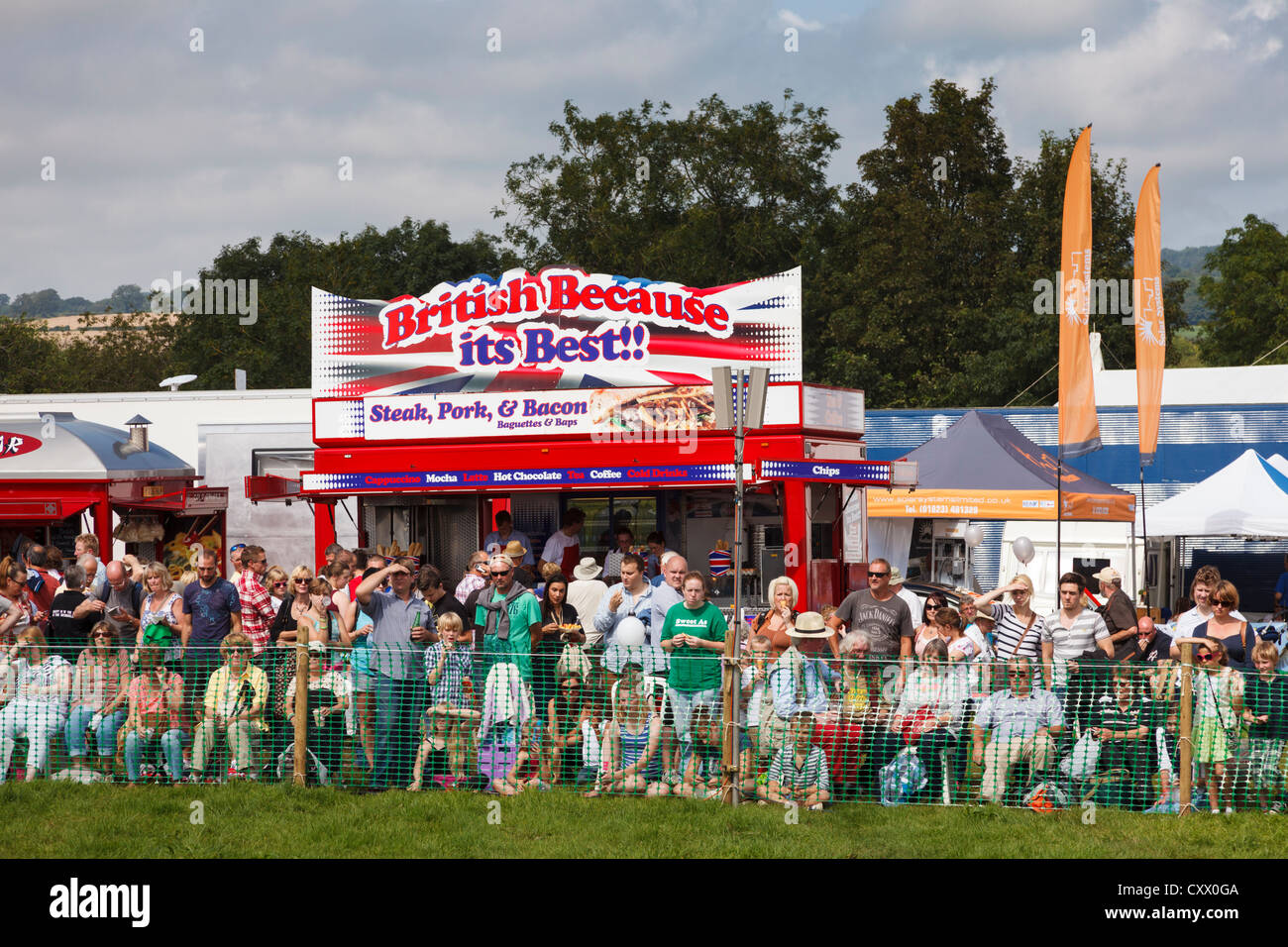 Agricultural show - people at the Mid Somerset show, Shepton Mallet, UK Stock Photo