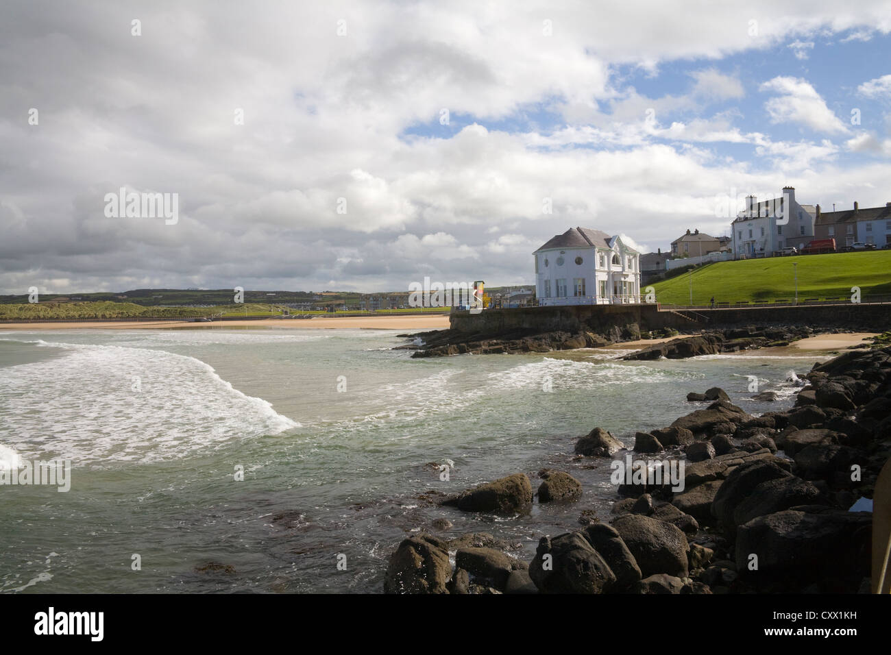 Portrush County Antrim Northern Ireland View Along To East Strand Beach ...