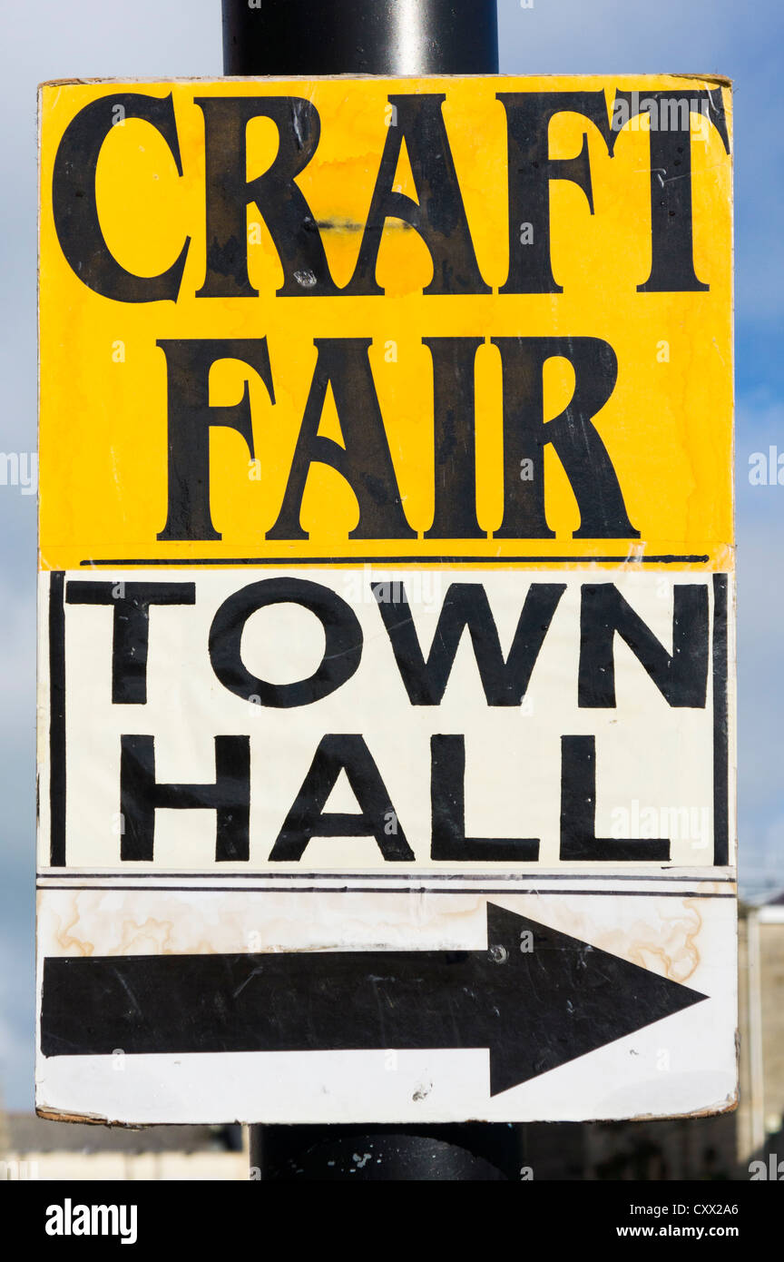 Craft Fair sign, UK Stock Photo