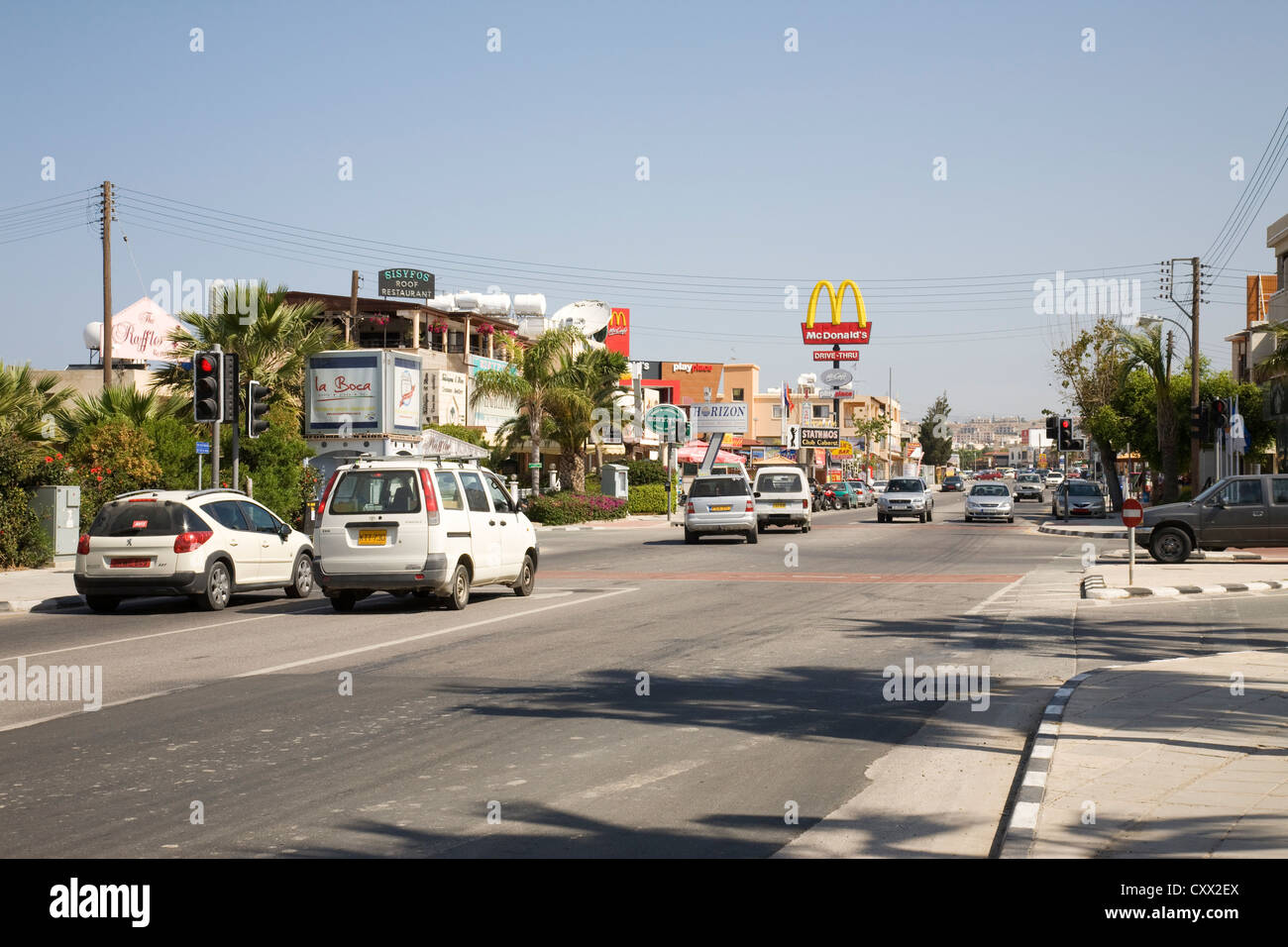 'Tomb of the Kings' road, Paphos, Cyprus Stock Photo Alamy