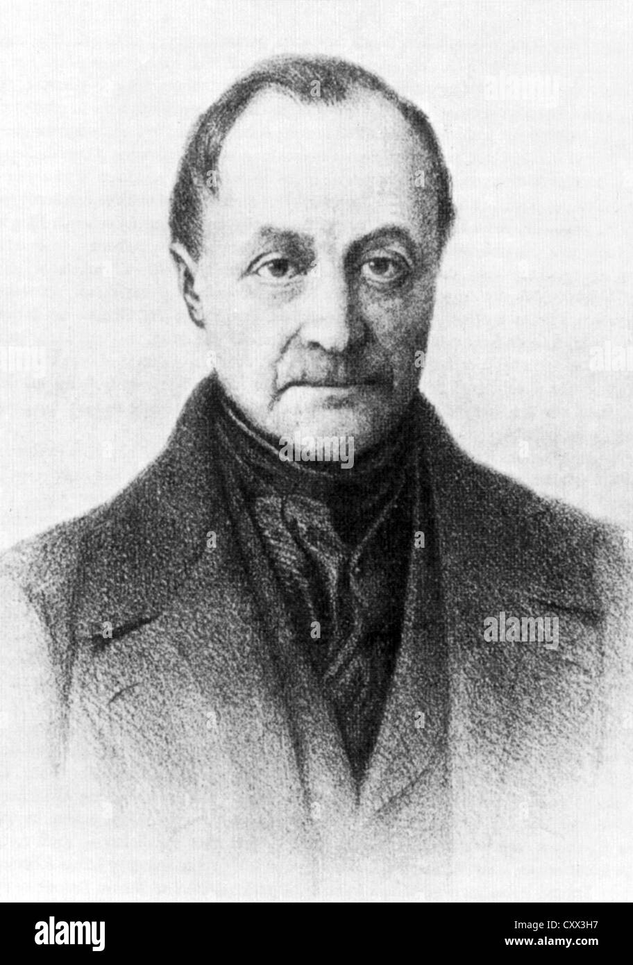 AUGUSTE COMTE (17981857) French philosopher Stock Photo Alamy