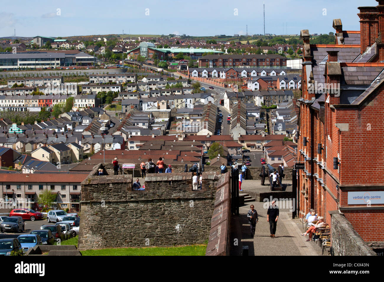 Derry's Walls, Derry, Londonderry Northern Ireland Stock Photo