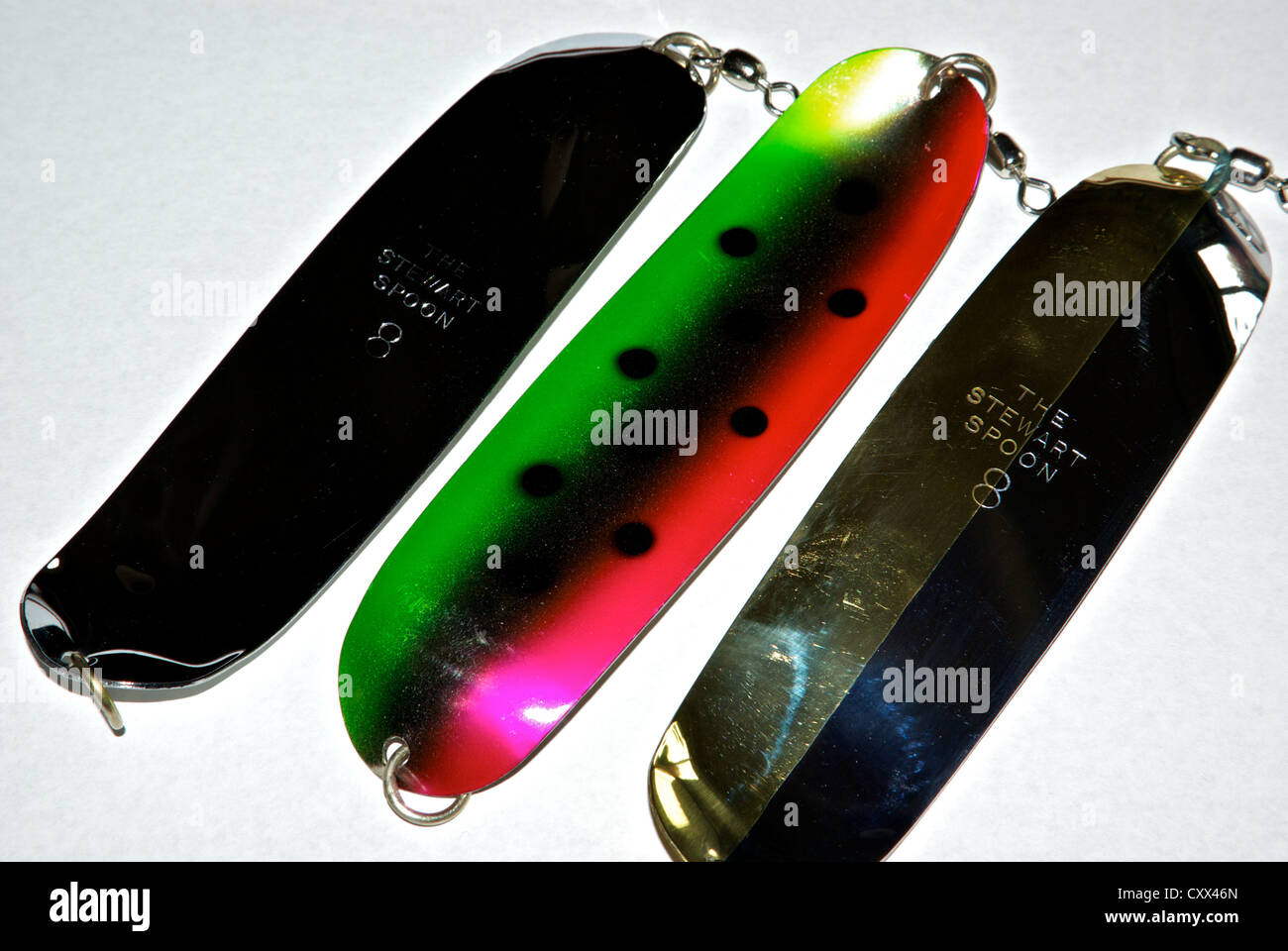 GibbsDelta size number 8 "The Stewart" fishing spoons used for row