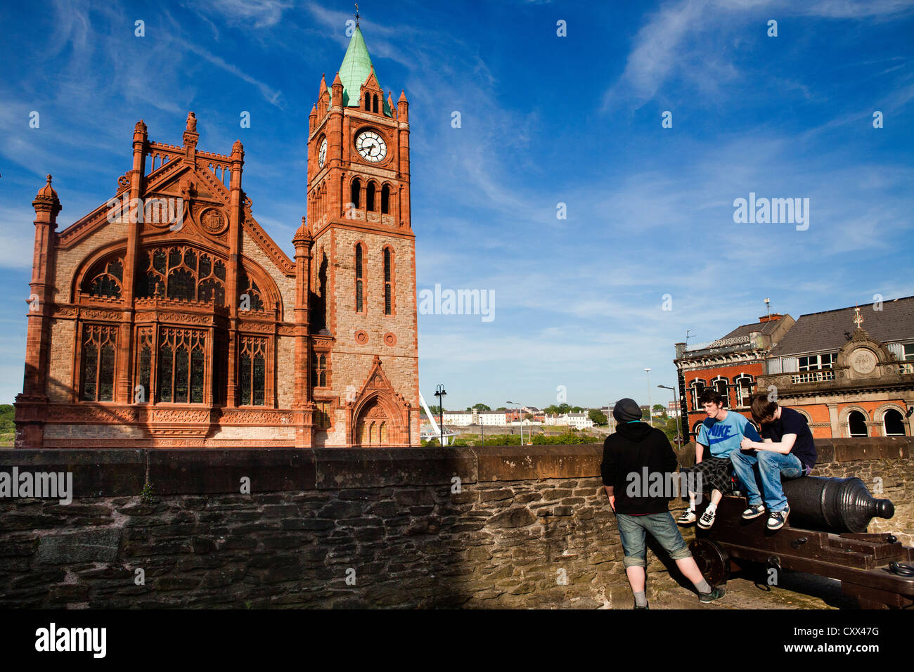 Derry's Walls, Derry, Londonderry Northern Ireland Stock Photo
