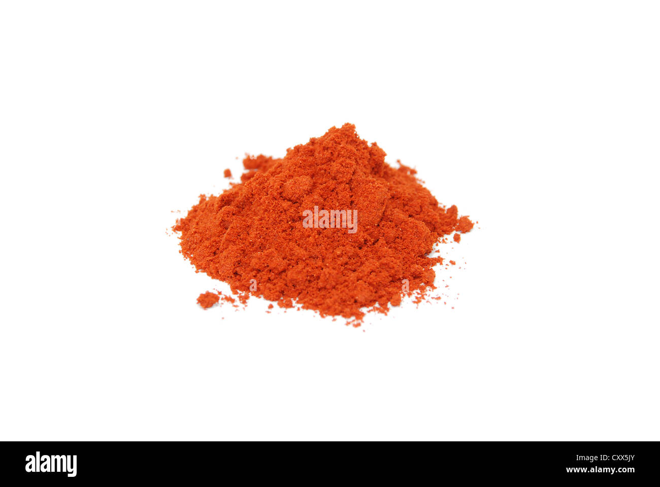 Paprika powder, isolated on a white background Stock Photo Alamy