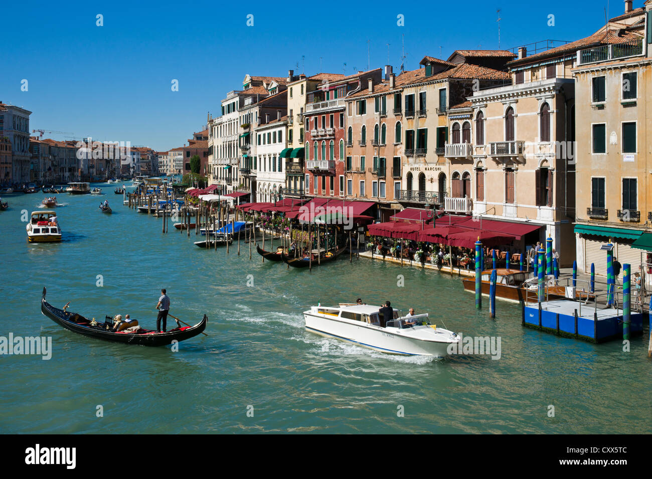 View from the Rialto Bridge, Venice, Italy Stock Photo - Alamy
