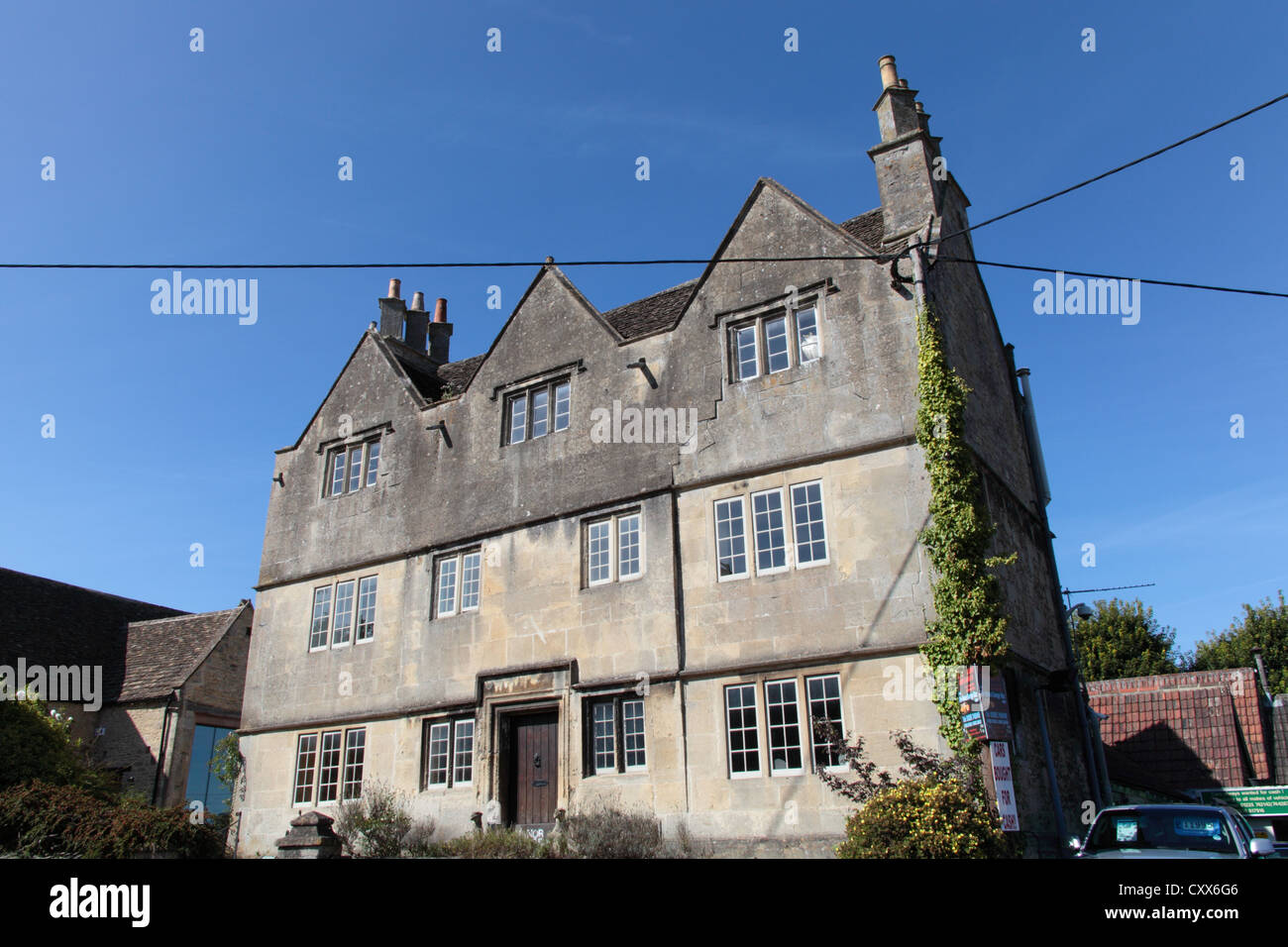 Manor House, Box Village, Corsham, Wiltshire Stock Photo Alamy