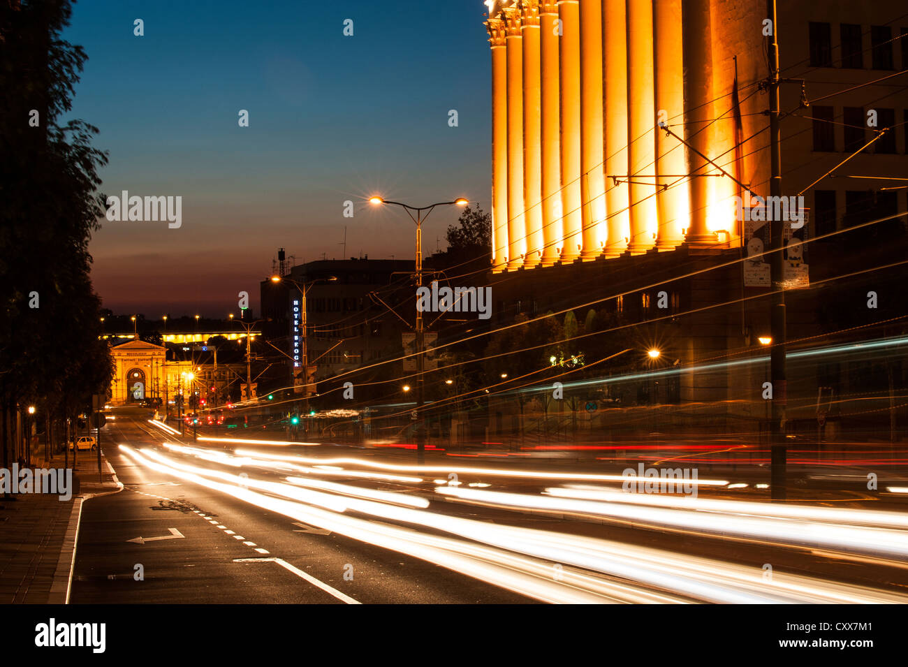 Belgrade’s streets at golden hour Stock Photo - Alamy