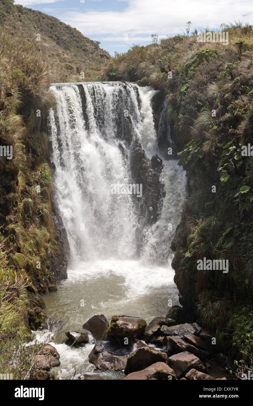 Waterfall, Parque de Nacional Naturales Purace, Colombia Stock Photo ...