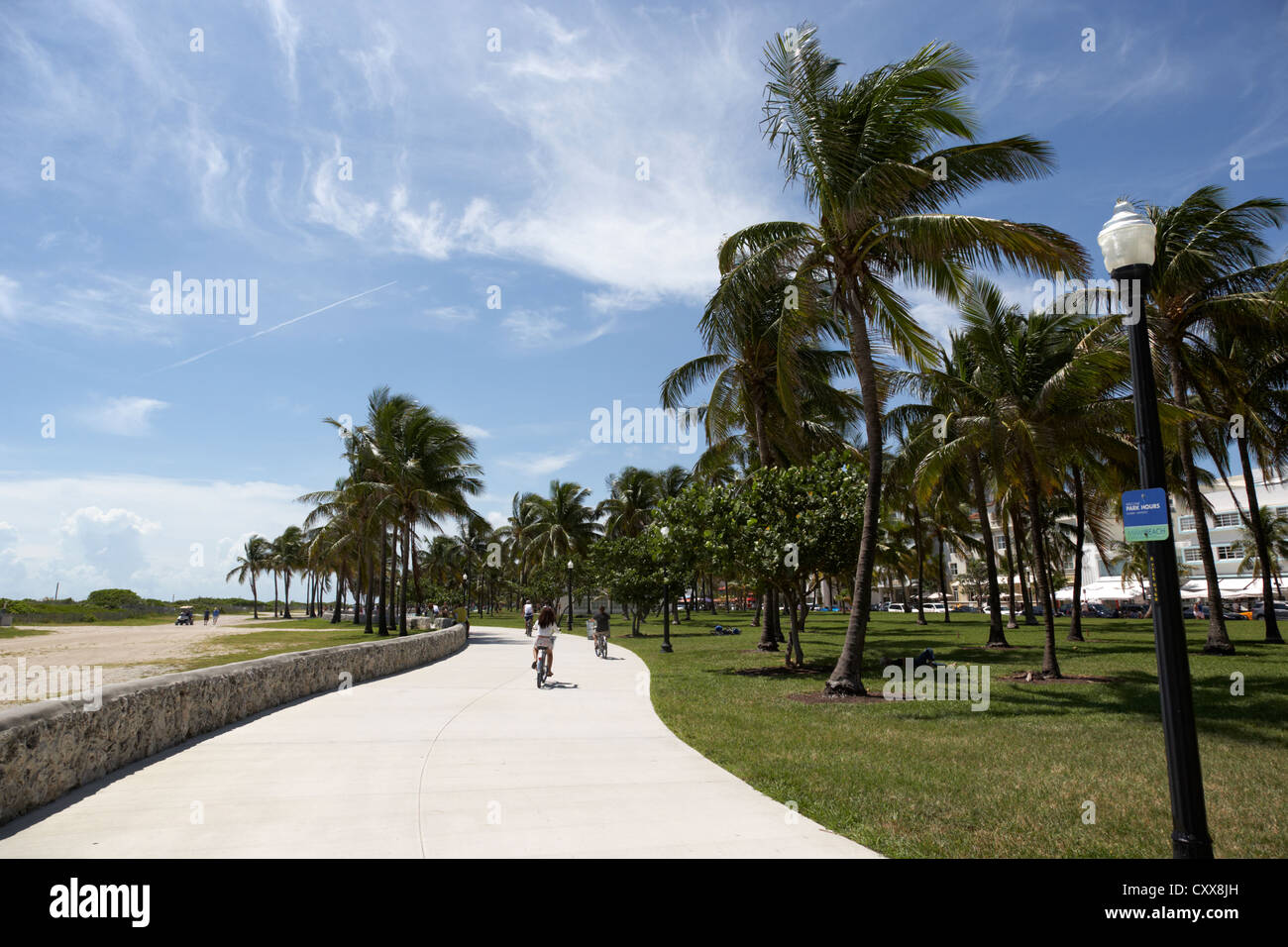 lummus park miami south beach florida usa Stock Photo
