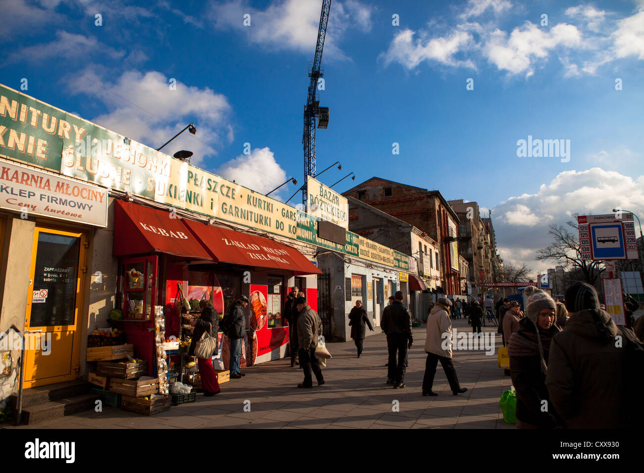 Bazar Rozyckiego market Praga Warsaw Poland Stock Photo - Alamy