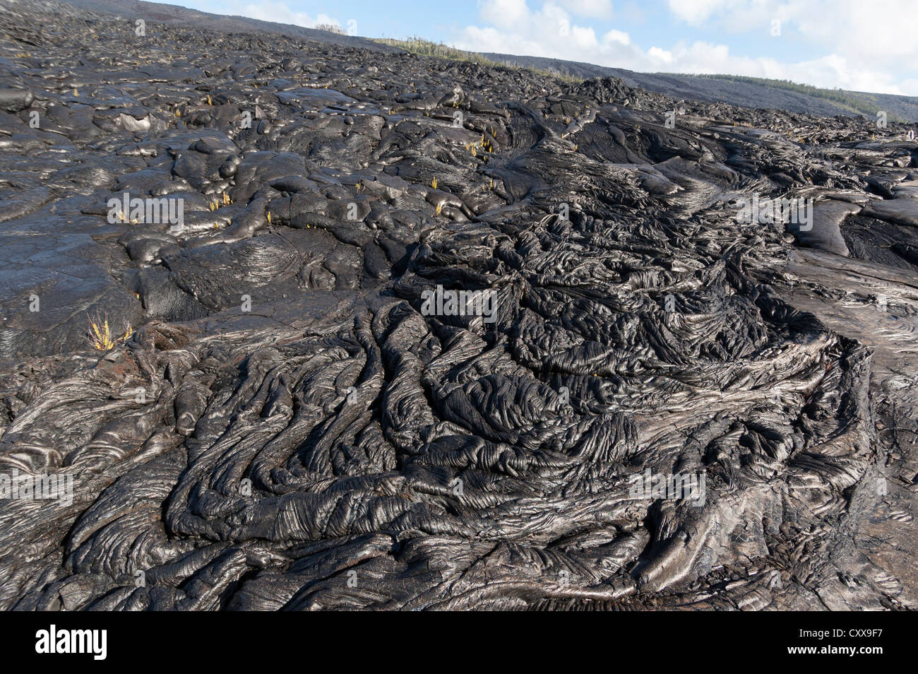 Pahoehoe lava flows hi-res stock photography and images - Alamy
