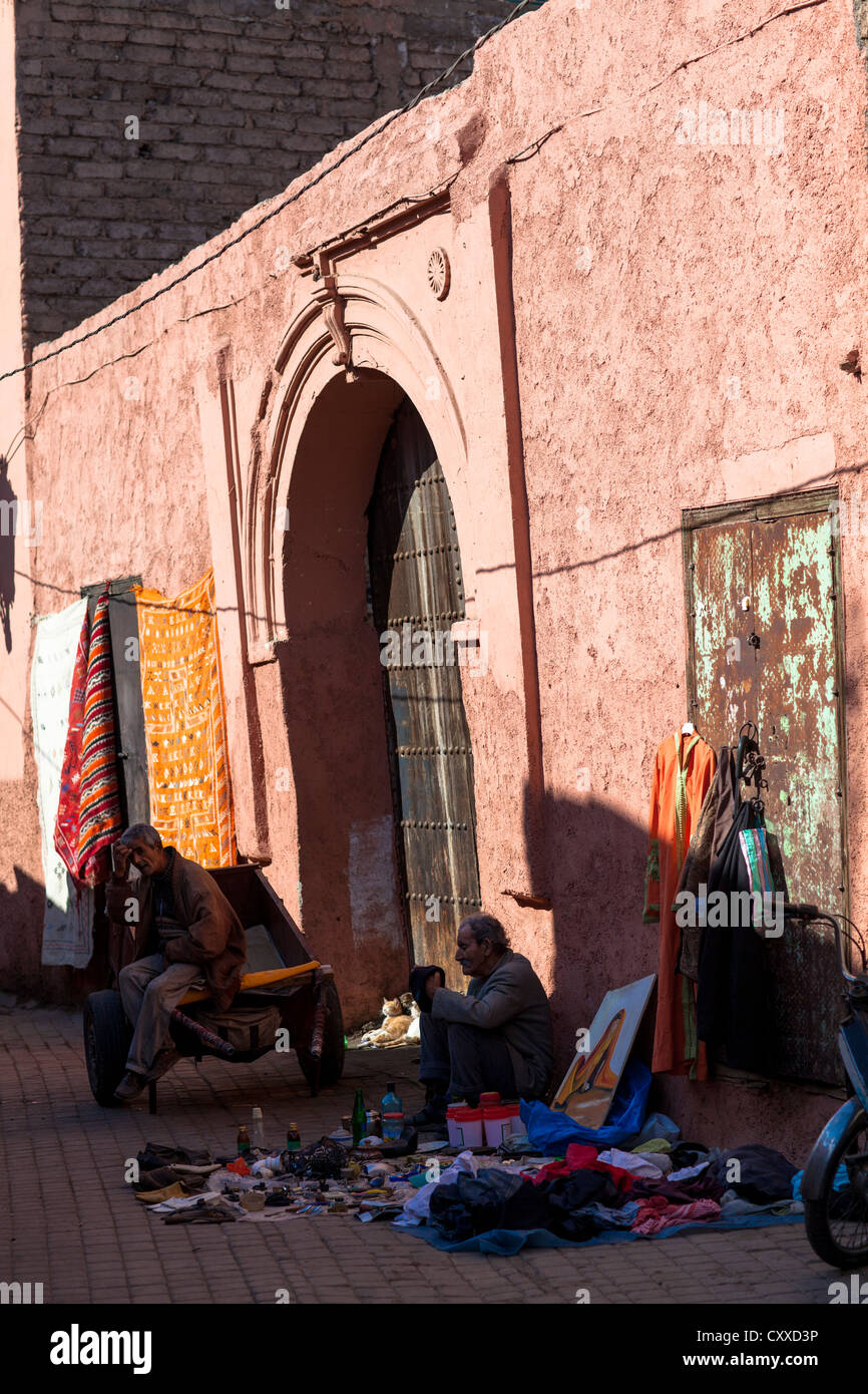 Marrakesh Medina Moroccan Morocco souk market Stock Photo