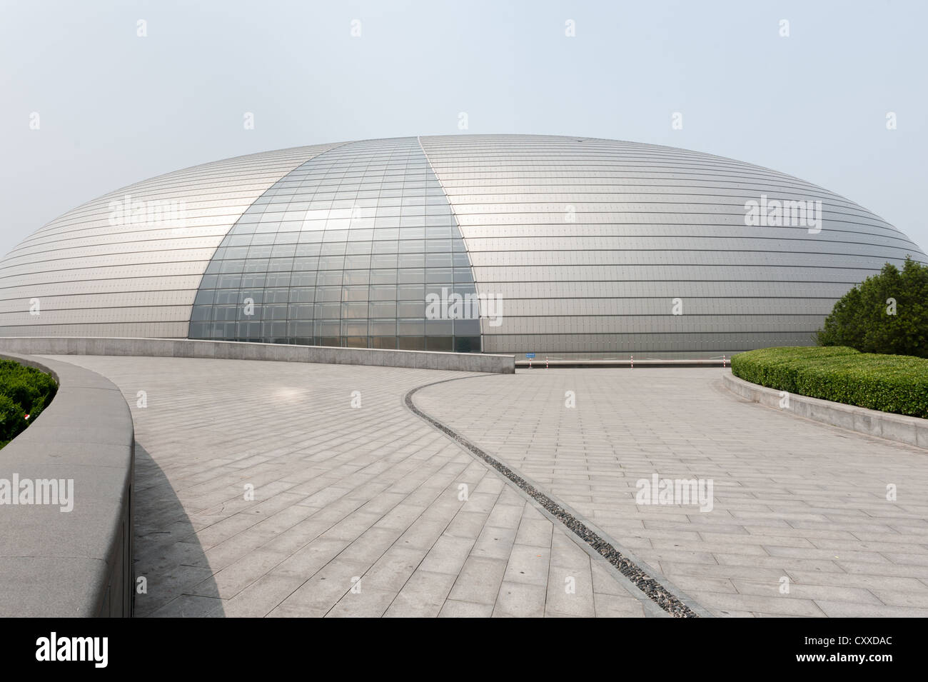 Beijing. The National Centre for the Performing Arts (NCPA), nicknamed 'The giant egg'. Stock Photo