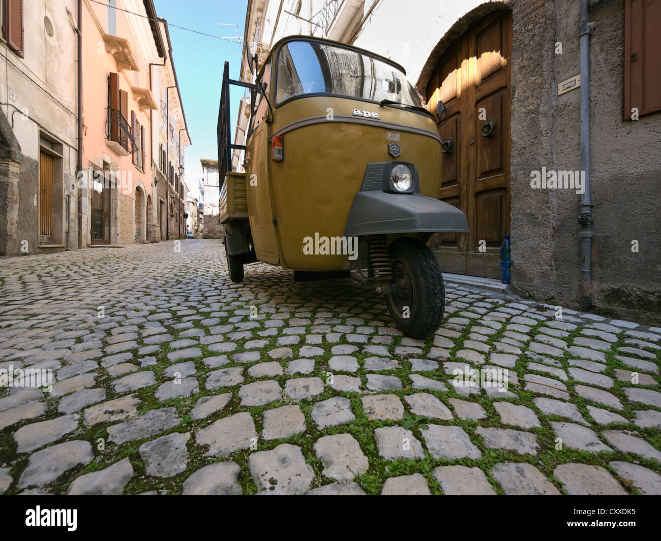 Piaggio Ape, small three-wheeled van, Southern Italy, Italy, Europe, PublicGround Stock Photo
