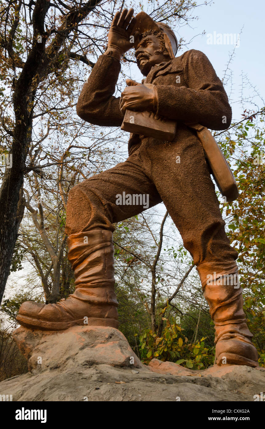 Dr David Livingstone new Statue. Victoria falls. Livingstone. Zambia