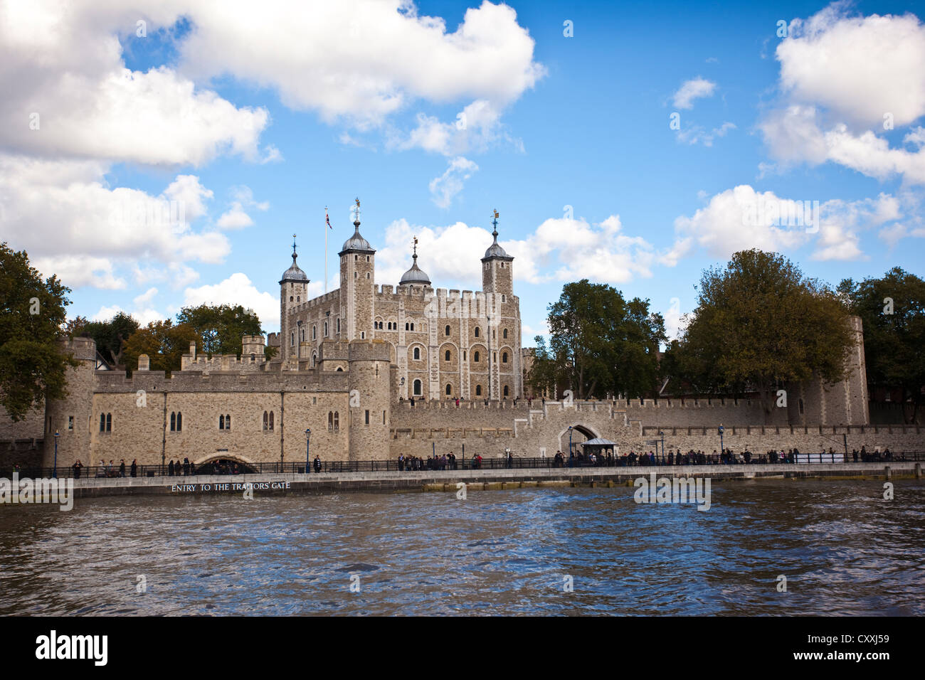 Traitors Gate entrance, Tower of London, River Thames, London, England