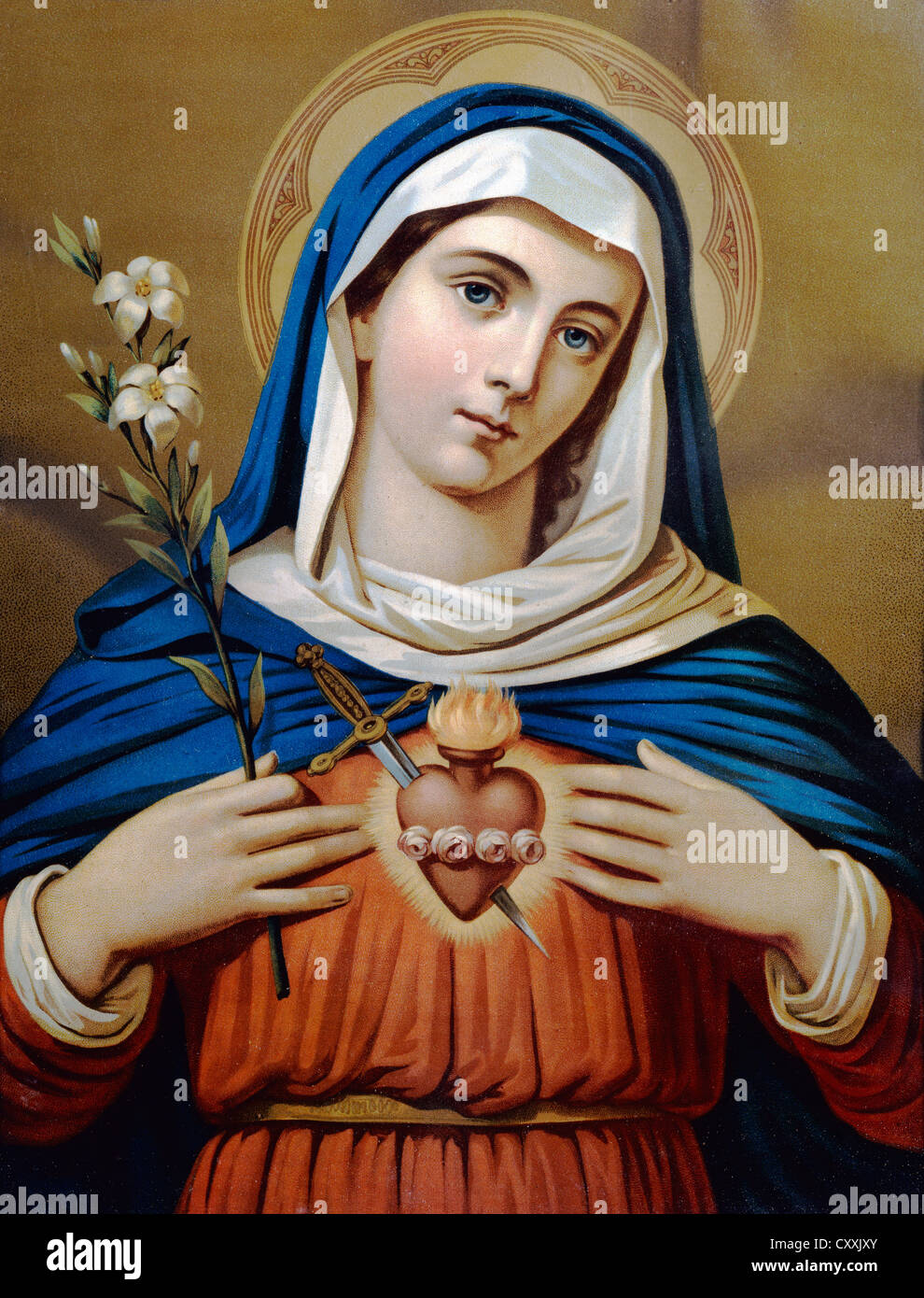 Sacred heart of mary hi-res stock photography and images - Alamy