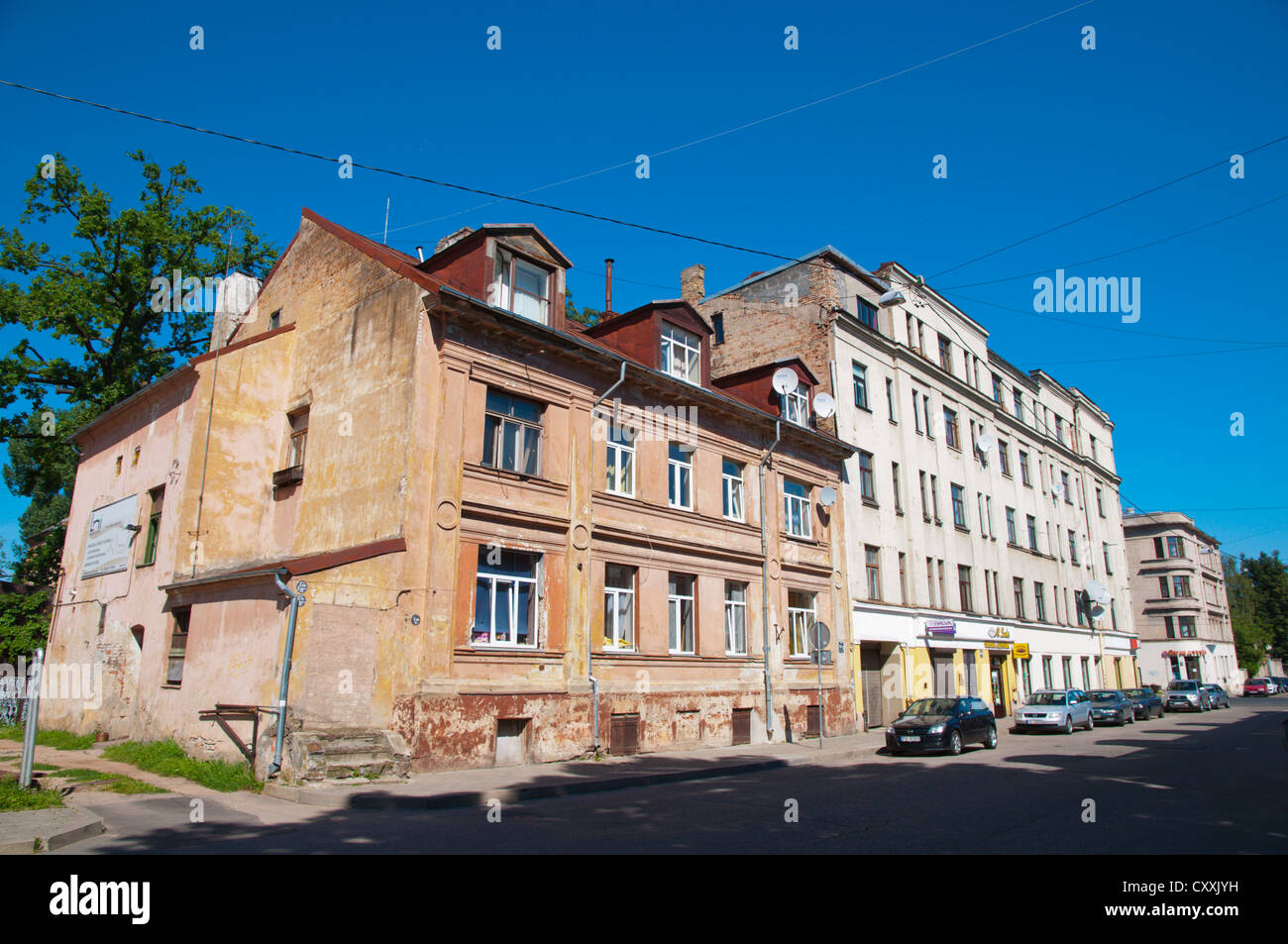 Maskavas forštate the Moscow Suburb central Riga Latvia Europe Stock Photo  - Alamy