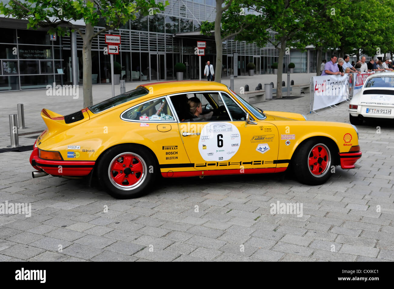 Porsche 911S 2, 4 Rallye, built in 1971, Donau Classic 2011, Ingolstadt, Bavaria Stock Photo