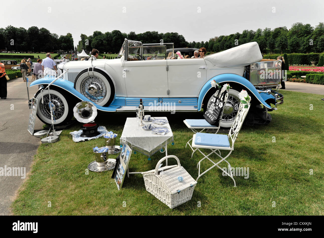 Cadillac, built in 1930, vintage car, Retro Classics meets Barock 2012, Ludwigsburg, Baden-Wuerttemberg Stock Photo