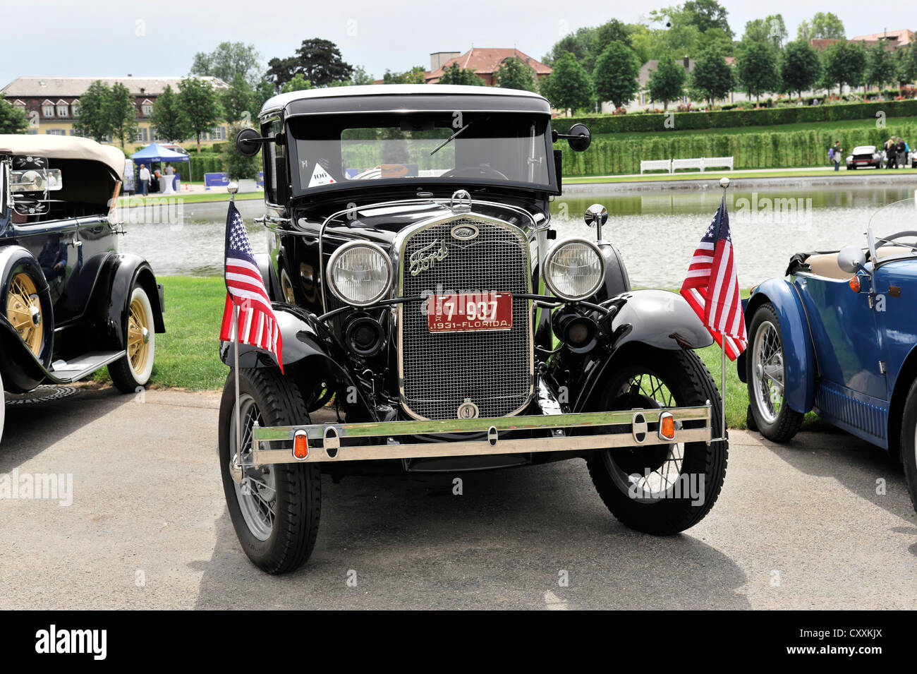 Ford Model A, built in 1931, vintage car, Retro Classics meets Barock 2012, Ludwigsburg, Baden-Wuerttemberg Stock Photo