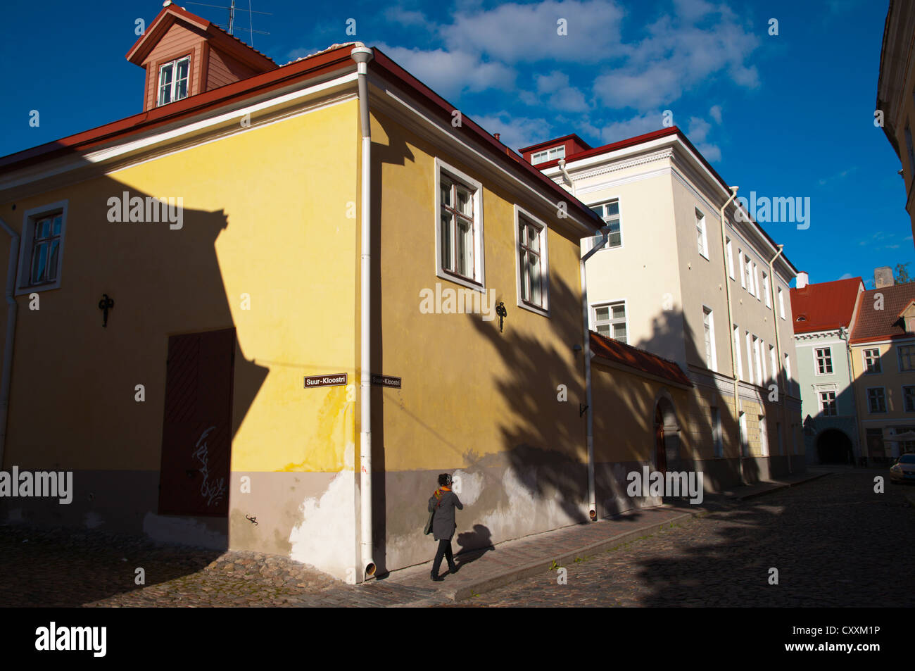 Suur-Kloostri street Vanalinn old town Tallinn Estonia Europe Stock Photo