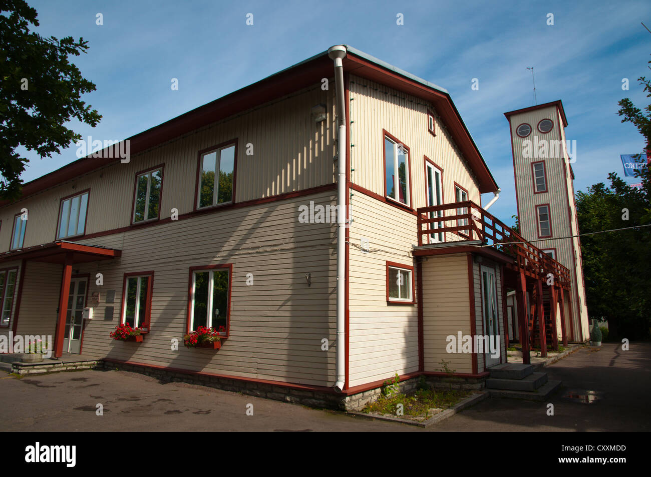 Kalev Jahtklubi wooden functionalist building housing Kalevi restaurant ...