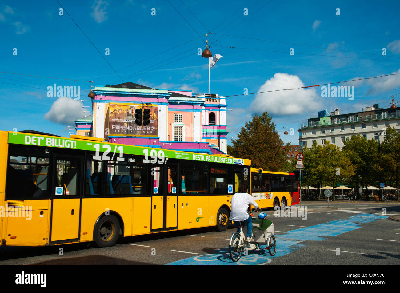 Axeltorv square central Copenhagen Denmark Europe Stock Photo