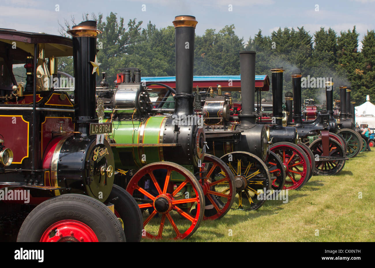 Steam Traction Engines St Albans Steam Rally Stock Photo