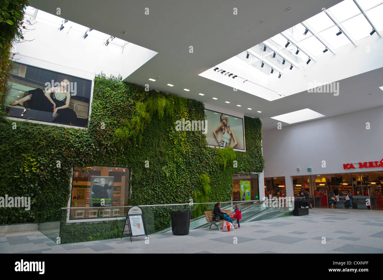 Caroli shopping and restaurant complex central Malmö city Skåne county Sweden Europe Stock Photo