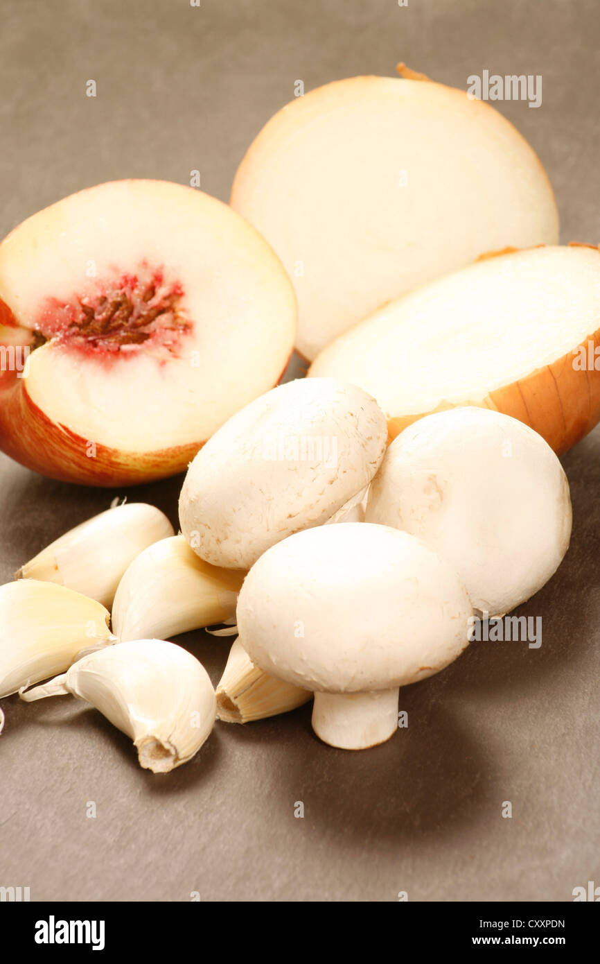 White Fruit and Vegetables Stock Photo - Alamy