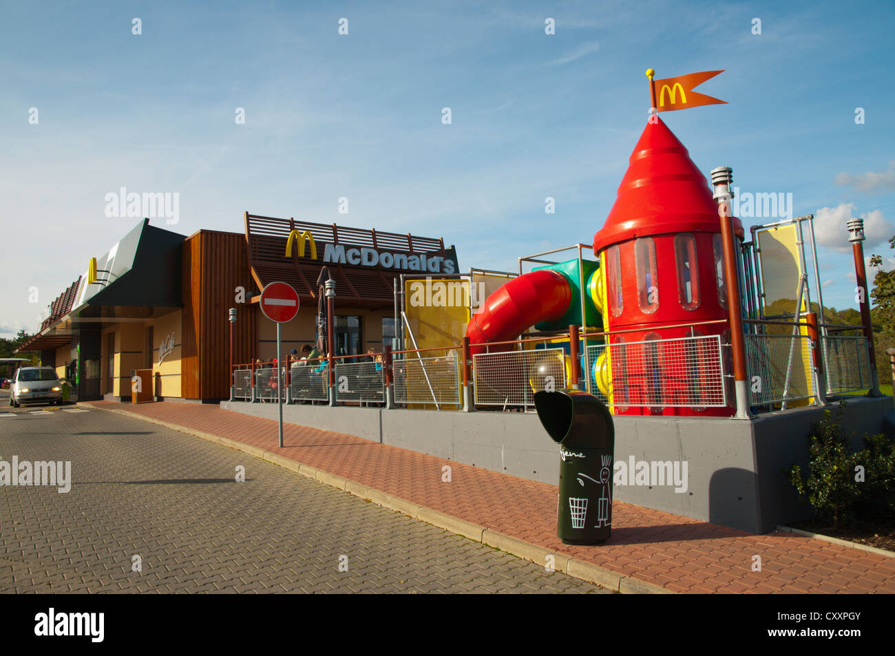 McDonald's fast food outlet with childrens playground Liboc district