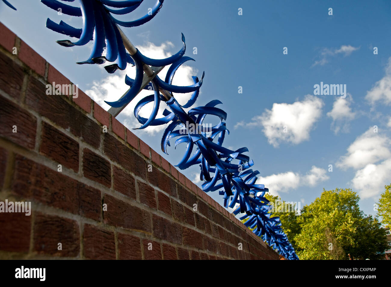 Barbed wire litter Stock Photo