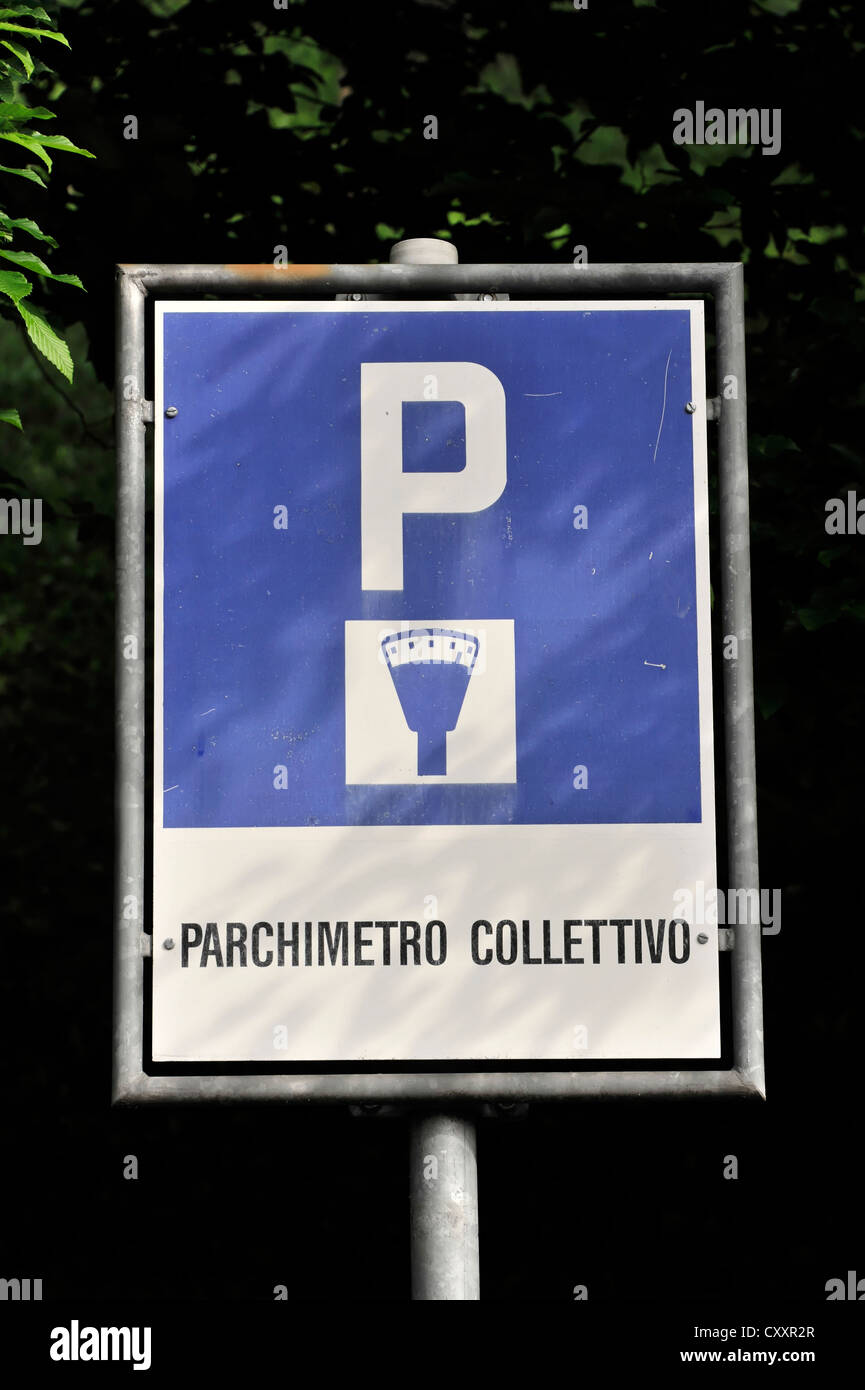 Parking sign, Lugano, Switzerland, Europe Stock Photo Alamy