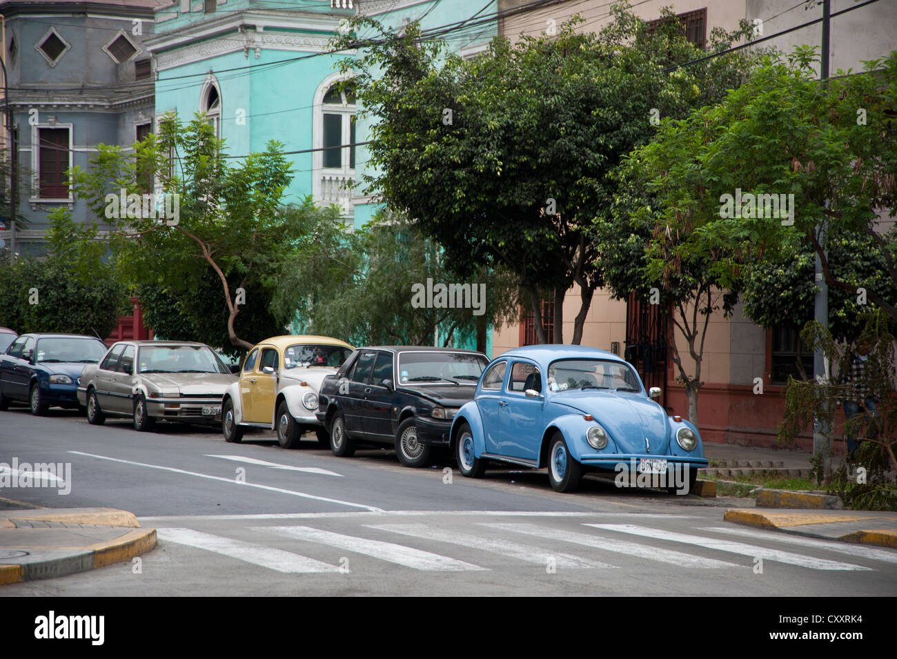 Old fashion beetle Volkswagen Lima Peru Stock Photo